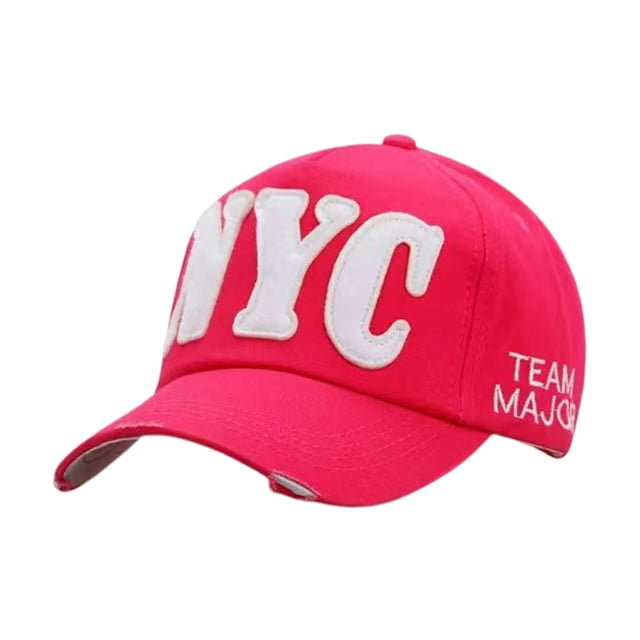 Gorra de béisbol unisex con letras NYC: gorra ajustable para deportes de primavera-verano y ropa informal