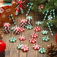 thumbnail image 4 of 24PCS Christmas Candy Canes Red and Green Crutch Xmas Tree Hanging Ornaments Gifts for Holiday Party New Year Home Decor Navidad, 4 of 5