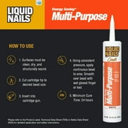 Liquid Nails Energy Saving Multi-Purpose Latex Caulk, 10.1 fl. Oz
