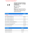 thumbnail image 2 of Automatic Transmission Filter Kit - Compatible with 1967 - 1974 GMC P25/P2500 Van 1968 1969 1970 1971 1972 1973, 2 of 2