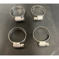thumbnail image 1 of Helix Racing Hose Clamp 114-6410 0.39 Inch To 1.06 Inch Clamping Range; Worm Gear Style; Stainless Steel; Pack Of 4, 1 of 1