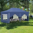 thumbnail image 2 of Patiojoy 10 x 20FT Pop up Canopy with 6 Sidewalls Outdoor Canopy Tent with Zippered Entrances Windows Blue, 2 of 10