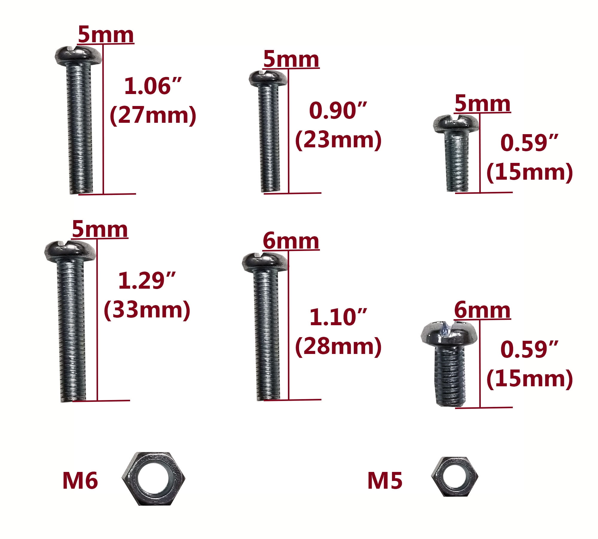 252Pcs Hex Bolts & Nuts Kit + 720Pcs Machine Screws Assortment - Stainless Steel SAE Hardware Combo 4 thumbnail image