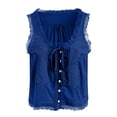 thumbnail image 6 of NIEWTR Women's Square Neck Tank Top Sleeveless Double Lined Basic Tops Sharp Collection Womens Tank Summer Tank (S,A180-Blue), 6 of 7