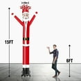 thumbnail image 2 of Santa Claus Inflatable Tube Man  Wacky Wavy Dancing Guy for Outdoor Decoration Advertising Business Promotion - Christmas Theme (Blower Not Included), 2 of 8