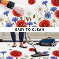 thumbnail image 5 of Red Blue Poppy Floral Outdoor Rug for Patio/Deck/Porch, Non-Slip Large Area Rug 6 x 9 Ft, Farmhouse Spring Flowers Indoor Outdoor Rugs Washable Area Rugs, Reversible Camping Rug Carpet Runner, 5 of 8