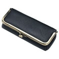 thumbnail image 1 of Estuche para gafas de piel sintética, ligero y suave, para accesorios de gafas. Negro, 1 of 6