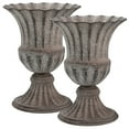 thumbnail image 2 of 2Pcs Decorative Graveyard Flower Pot Urn Planter Iron Flower Vase Exquisite Memorial Vase, 2 of 9