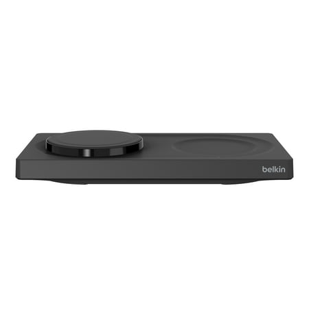 Belkin - BoostCharge Pro 2-in-1 Wireless Charging Pad with MagSafe 15W - Black