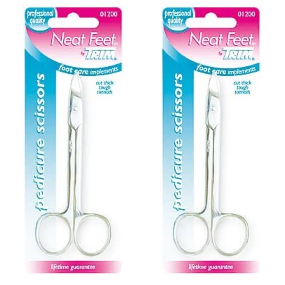 Pack of (2) Trim Stainless Steel, Pedicure Scissors