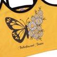 thumbnail image 4 of WIBACKER Toddler Little Girls Butterfly Daisy Sleeveless Strap Tops Shorts Casual Summer Outfit, 4 of 8