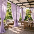 thumbnail image 6 of AUNVITO Clearance Outdoor Sunshade Sheer Curtain 118 x 30 Inches Resist Mosquito Mesh Gauze for Patio Pergola Garden Courtyard Balcony Decor, 6 of 7