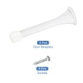 thumbnail image 3 of 6Pack Spring Door Stopper, 3-1/8" Flexible Door Stop with Rubber Bumper & Screws (Steel, White), 3 of 6