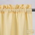 thumbnail image 4 of Kitchen Waffle Weave Tier Curtains Waterproof Rod Pocket Short Curtain Bathroom Valance, 4 of 8
