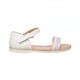 thumbnail image 2 of Sandalia Niñas Slide Moda Verano Blanco Tipo Piel Cómodas blanco 13 Tropicana 005A0L, 2 of 7