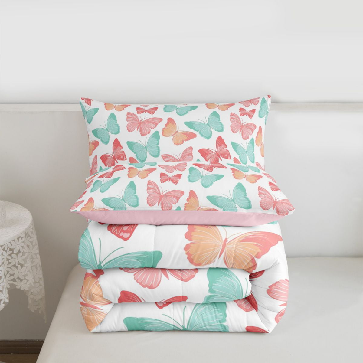 Mint Gray Tribal Comforter Set - Full/Queen Size - Walmart.com
