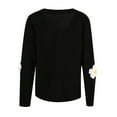 thumbnail image 5 of Yindaity Lightweight Cardigans for Women Women's Long Sleeve Soft Knit Sweater Open Front Cardigans Outwear Coat (Black,S), 5 of 6