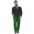 thumbnail image 2 of Atasi Men Solid Dupion Ready Made Pajama Ethnic Wear Adjustable Elastic Pants, 2 of 5
