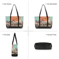thumbnail image 6 of FORMRS Canvas Laptop Tote Bag for Women with 15.6" Computer Compartments Shoulder Handbag, Retro UFO, 6 of 7