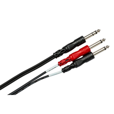 UPC: 0728736010833 | Hosa STP-201 Insert Cable 1/4  TRS to Dual 1/4  TS. 1m