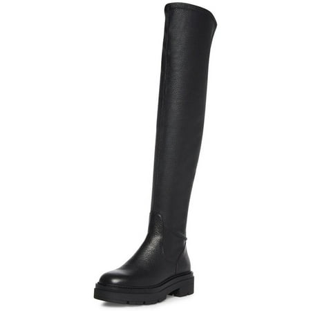 

Steve Madden Industry Black Pull On Rounded Close Toe Over The Knee Fashion Boot (Black 8.5)