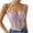 Purple, variant on Lindreshi Crop Tops for Women Women's Lace Diamond Fish Bones with Umbilical Exposed Perspective Spicy Girls' Solid Color Vest