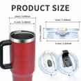 thumbnail image 4 of Clear Replacement Lid for 40oz Adventure Quencher Tumbler - Spill-Proof Cover Compatible with Travel Cups & Accessories, 4 of 5