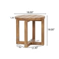 thumbnail image 4 of Province Acacia Wood Outdoor Circular Side Table, Teak, 4 of 8