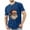 A01-Dark Blue, variant on Jinhomg Men Vintage Classic T-shirts Short Sleeve Soft Shirts Retro Santa Claus Graphic Tee for Men & Women Holiday Party Clothes