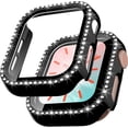 thumbnail image 1 of [2 Packs] Case Compatible with Apple Watch Series 3/2/1 42mm with Built-in Tempered Glass Screen Protector, Bling Crystal Diamond Face Cover for Women, 1 of 4