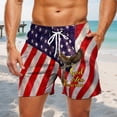 thumbnail image 5 of jowamay 1776 Shorts for Men 250 Years Summer Beach Trunks Drawstring Waist Patriotic Shorts for Daily Wear, 5 of 6