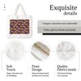 thumbnail image 4 of Rocae Stars and Fox Cute or Plush Underarm Bag White Furry Purse Handbag for Autumn and Winter, 4 of 7