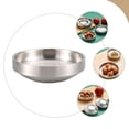 thumbnail image 3 of Plat Kimchi Coréen en Acier Inoxydable Assiette à Épices Assiette à Cornichons, 3 of 7