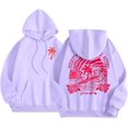 thumbnail image 1 of Pink Graphic Hoodie For Women 2024 Cute Preppy Sweatshirt Long Sleeve Drawstring Pullover Tops With Pockets, 1 of 5