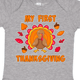thumbnail image 4 of Inktastic My First Thanksgiving with Cute Turkey Boys or Girls Baby Bodysuit, 4 of 5