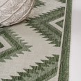 thumbnail image 6 of Moroccan Diamond Indoor Outdoor Area Rug 4X6 Green/Cream, 6 of 8