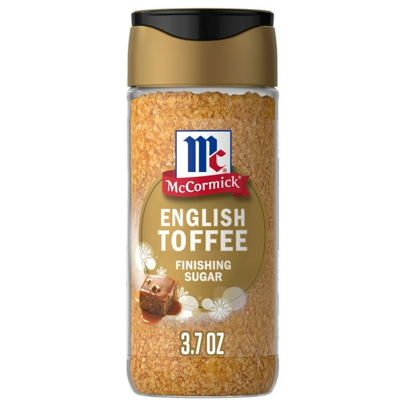 McCormick English Toffee Finishing Sugar, 3.7 oz Bottle