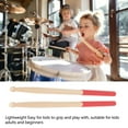 thumbnail image 3 of Maple Wood Drumsticks With Anti Slip Rubber Handle Durable And Versatile For Beginners And Professionals Bubble Shaped Tips, 3 of 8