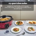 thumbnail image 2 of Olla de cocción lenta de más de 6 cuartos de galón de calentamiento uniforme, olla antiadherente, aluminio, olla lenta de 6.5 cuartos de galón que hace que tu comida sea más deliciosa. Adecuado como, 2 of 5
