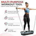 thumbnail image 4 of Sunny Health & Fitness 3D Vibration Plate Exercise Machine for Full-Body Toning with 16 Speed Levels, 3 Vibration Modes & Resistance Bands – SF-VP822057, 4 of 8