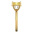 thumbnail image 3 of 2.5 ct Oval Cut Natural Citrine Three-Stone Engagement Ring for Women in 18K Yellow Gold, 3 of 5