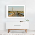 thumbnail image 2 of Lighthouse & Pier, Fire Island 02 - Fire Island New York Photography White Framed Wall Art Print 24 x 36 inches, 2 of 3