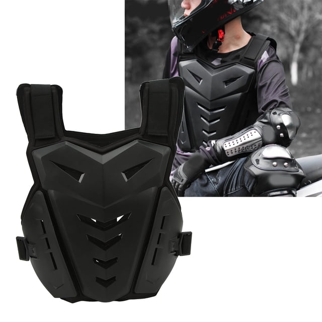 Chaleco De Armadura De Motocicleta, Equipo De Protección Para Montar, PP EVA Negro, Buena Transpirabilidad Para Andar En Monopatín