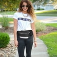thumbnail image 5 of Riñonera al aire libre de moda, bolso de pecho con tira reflectante, 5 of 5