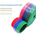 thumbnail image 4 of OULII 6rolls Reusable Cable Straps Durable Wire Ties For Cable Management And Organization, 4 of 5