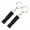 Black, variant on Aluminum Alloy Survival Whistle Survival Safety Whistle Keychains Whistle Hikings Camping Outdoor
