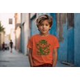 thumbnail image 2 of Lucky Maneki-Neko Cat in Leprechaun Hat St. Patricks Day Youth's T-shirt, 2 of 3