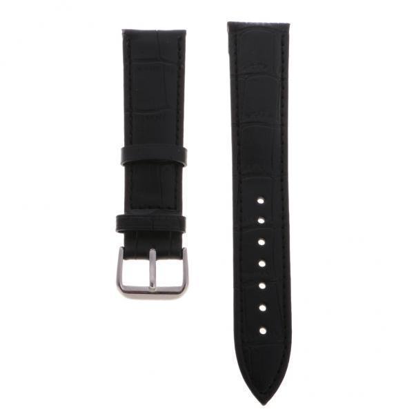 2 Correas De Cuero Para De Repuesto Para Relojes De 20 Mm, Color Negro. Zulema Banda de reloj de pulsera