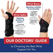 Dr. Arthritis Doctor Developed /Wrist Wrap/Carpal Tunnel/Wrist Support/Wrist Splint/Hand Brace -F.D.A. Medical Device & Doctor Handbook- Night Support for Women Men-Right & Left Hands