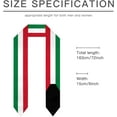 thumbnail image 6 of DABOYOZHZH Kuwait Flag Graduation Shawl Sash Stole Wraps Scraf For International Study Pride Women Men, 6 of 6